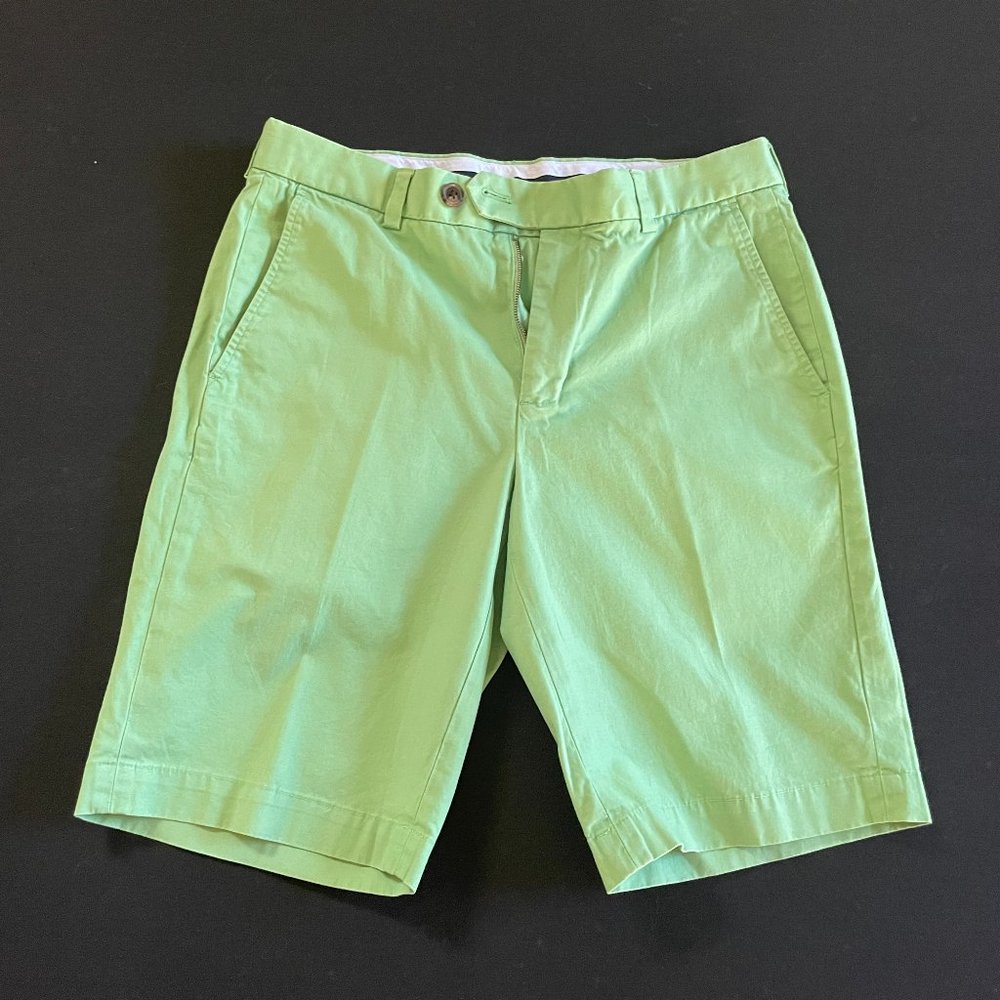 Men's Brooks Brothers Green Cotton Bermuda Shorts